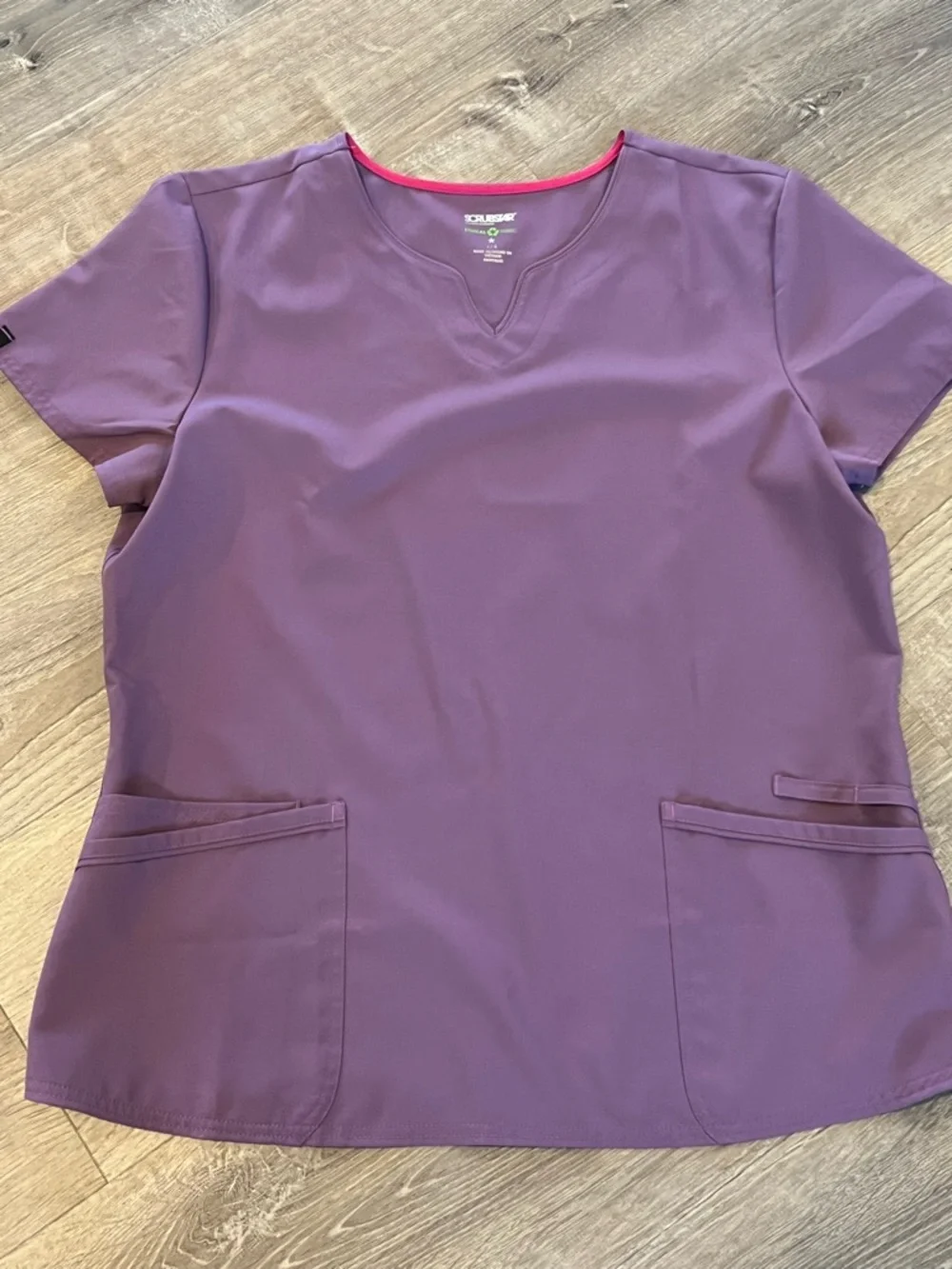 Scrubstar Purple  Scrub Top and Pants - Picture 2 of 5